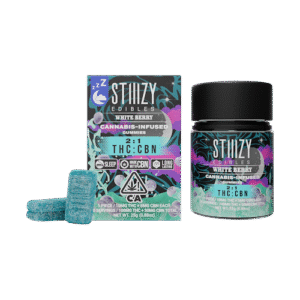 STIIIZY EDIBLES WHITE BERRY – 2:1 THC:CBN GUMMIES (100mg THC + 50mg CBN)