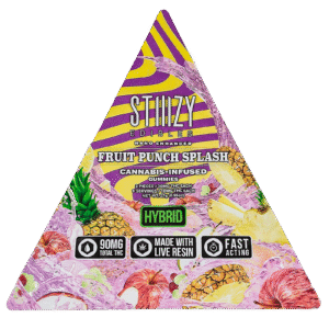 STIIIZY: FRUIT PUNCH SPLASH STIIIZY EDIBLES – 90MG GUMMY TRIANGLES