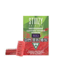 STIIIZY EDIBLES SOUR STRAWBERRY 200MG GUMMIES