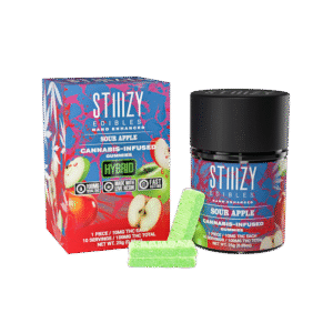 STIIIZY EDIBLES SOUR APPLE 100MG GUMMIES